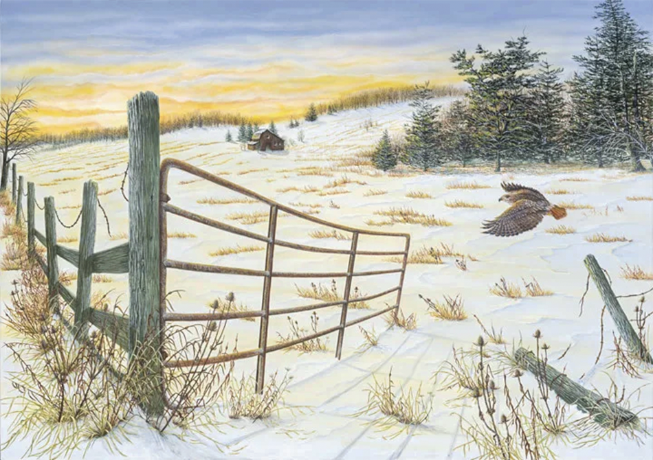 Abandoned "Abandoned" a painting by C.F. Lawrenson