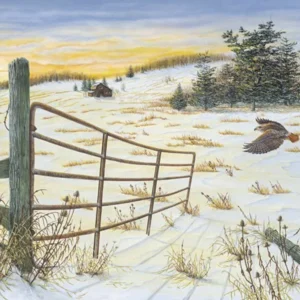 Painting by C.F. Lawrenson entitled: Abandoned