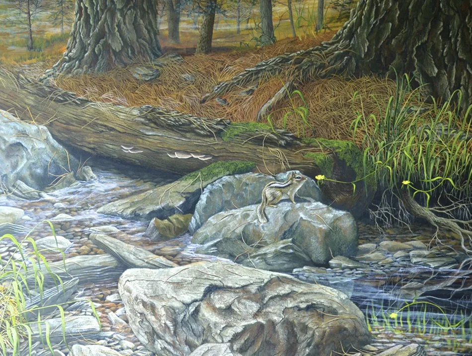 Appalachian Floor: A Painting by C.F. Lawrenson