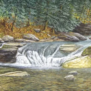 The Listening Place: A painting by C.F. Lawrenson