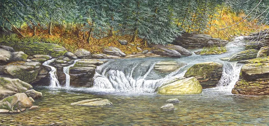 The Listening Place: A painting by C.F. Lawrenson