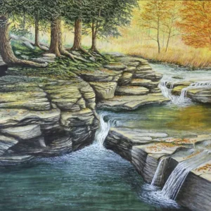 Shelves and Pools - a painting by C.F. Lawrenson