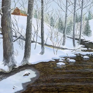 First Nor'Easter - painting by C.F. Lawrenson