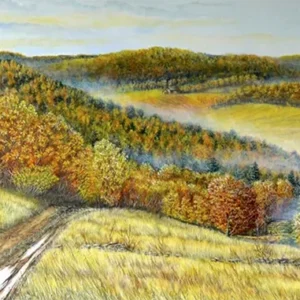 Road to Sugarwood - a painting by C.F. Lawernson