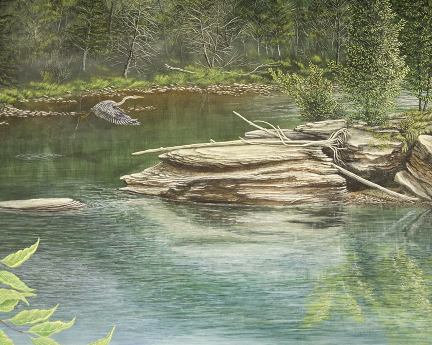 The Rocks Live Forever The Rocks Live Forever: A painting by C.F. Lawrenson